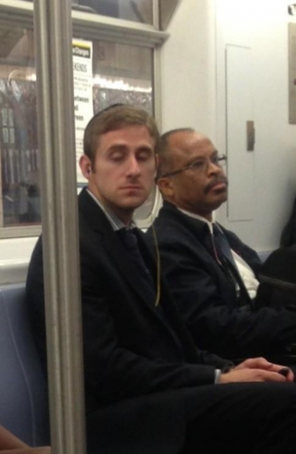 Ryan Gosling lookalike on the train